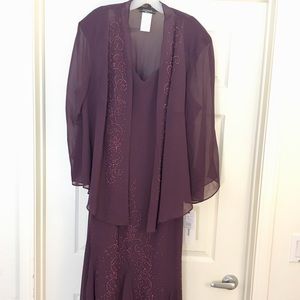 Plum Mother of the Bride Dress w/Jacket